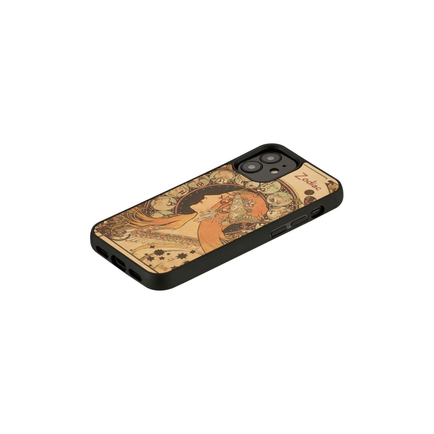 Man&Wood case for iPhone 12 mini zodiac black
