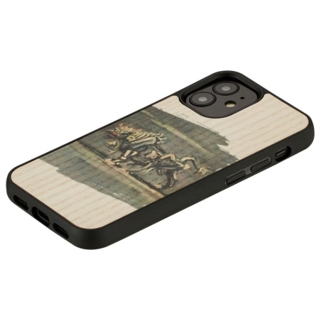 Man&Wood case for iPhone 12 mini white bull