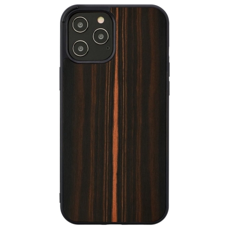 Man&Wood case for iPhone 12/12 Pro ebony black