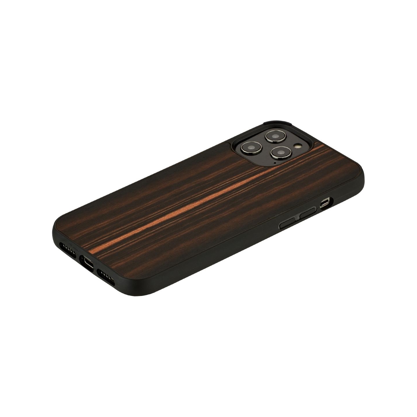 Man&Wood case for iPhone 12/12 Pro ebony black