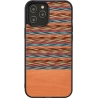 Man&Wood case for iPhone 12/12 Pro browny check black