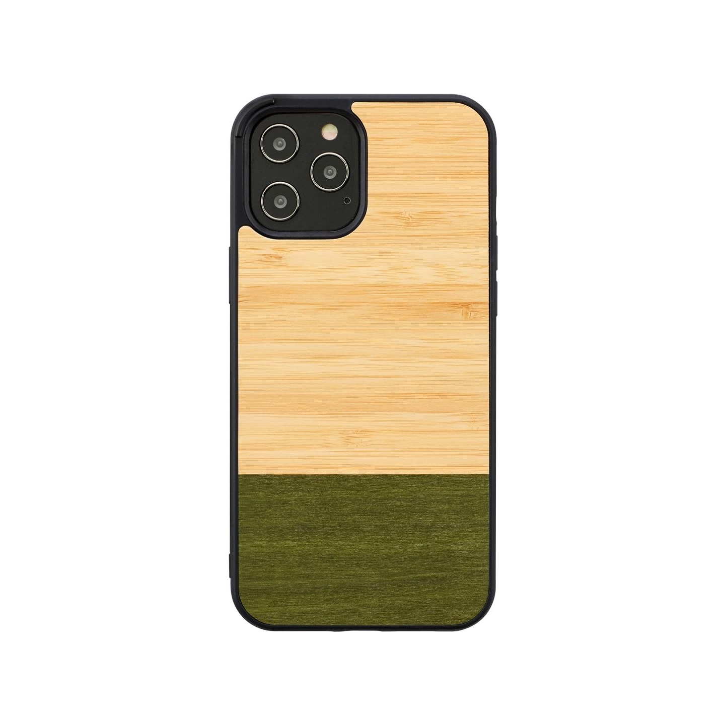 Man&Wood case for iPhone 12/12 Pro bamboo forest black
