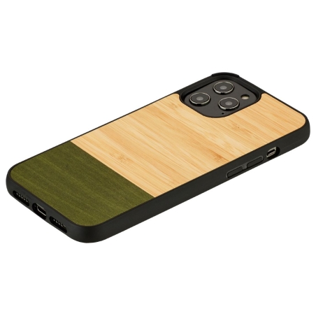 Man&Wood case for iPhone 12/12 Pro bamboo forest black