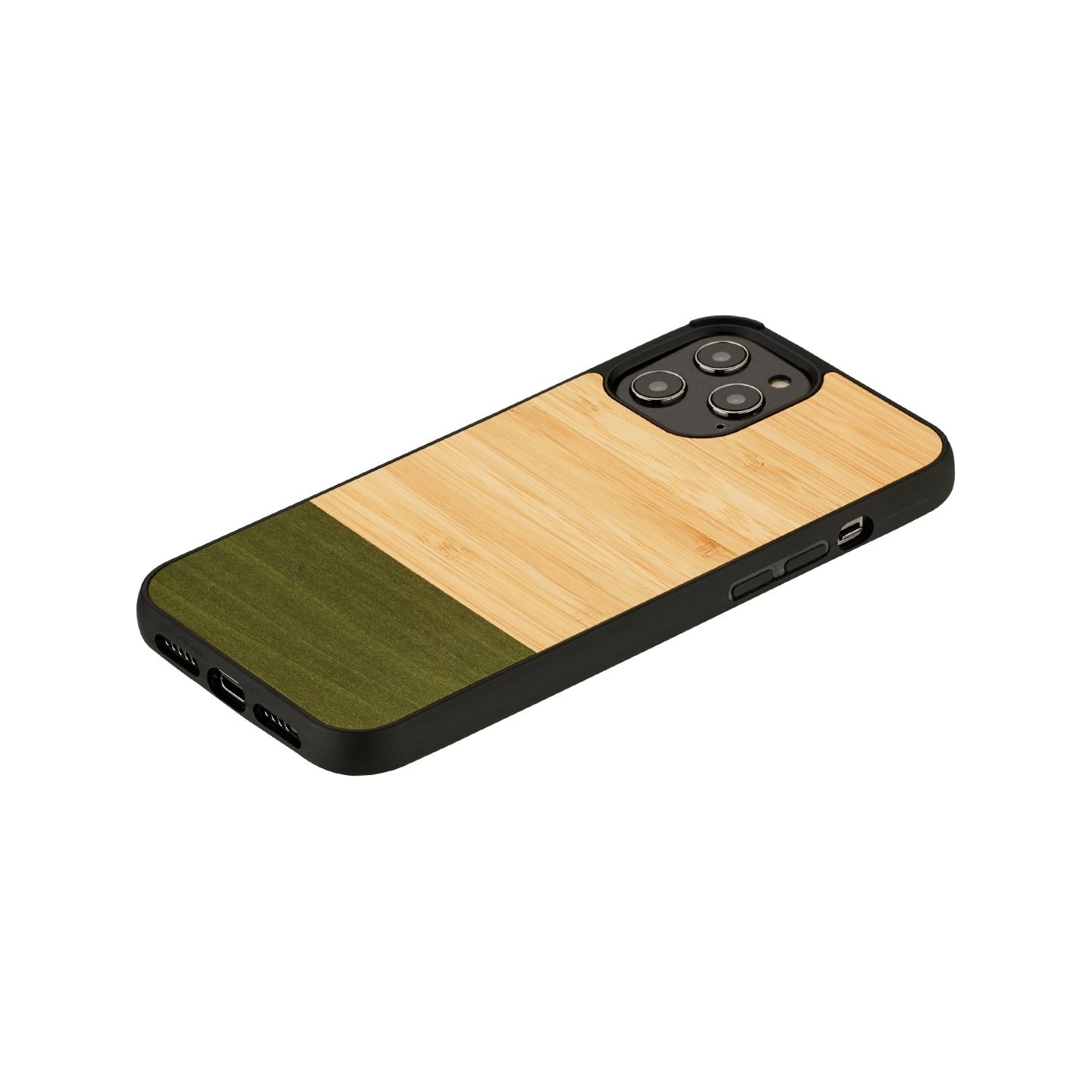 Man&Wood case for iPhone 12/12 Pro bamboo forest black