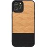 Man&Wood case for iPhone 12/12 Pro herringbone nero black