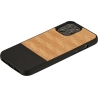 Man&Wood case for iPhone 12/12 Pro herringbone nero black