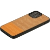 Man&Wood case for iPhone 12/12 Pro herringbone arancia black