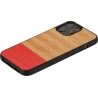 Man&Wood case for iPhone 12/12 Pro herringbone azalea black