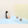 Man&Wood case for iPhone 12/12 Pro pink flower black
