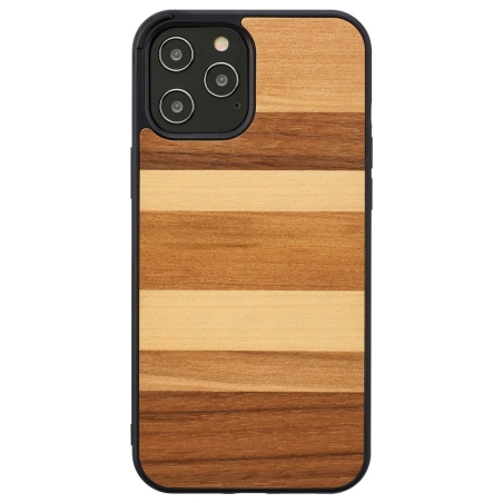 Man&Wood case for iPhone 12 Pro Max sabbia black
