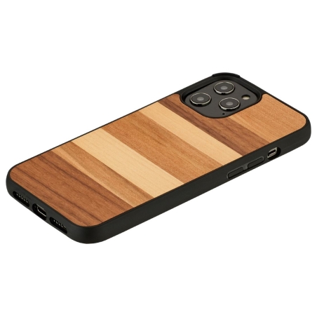 Man&Wood case for iPhone 12 Pro Max sabbia black