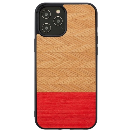 Man&Wood case for iPhone 12 Pro Max herringbone azalea black