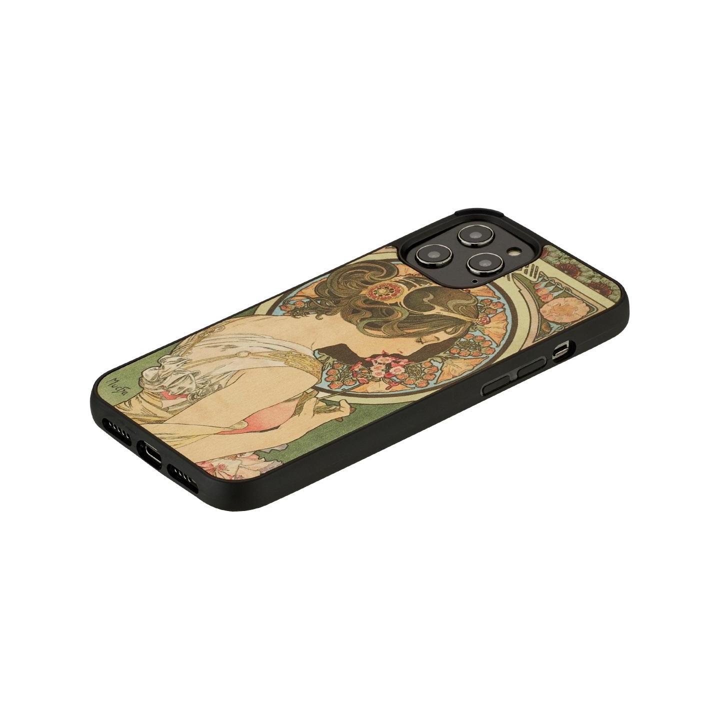 Man&Wood case for iPhone 12 Pro Max primrose black