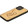Man&Wood case for iPhone 12 Pro Max cat with red fish