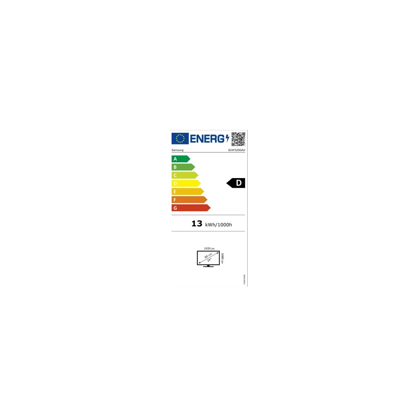 Samsung | LS24F320GAUXEN | 24 " | IPS | FHD | 16:9 | 120 Hz | 5 ms | 1920 x 1080 pixels | 250 cd/m² | HDMI ports quantity 2 | Bl
