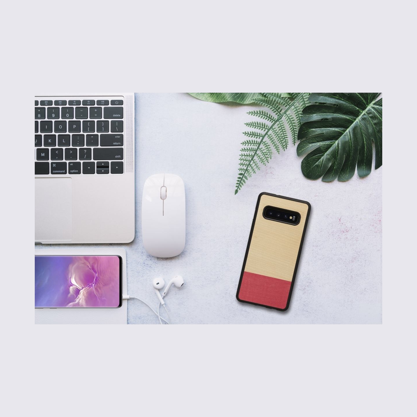 Man&Wood SmartPhone case Galaxy S10 miss match black