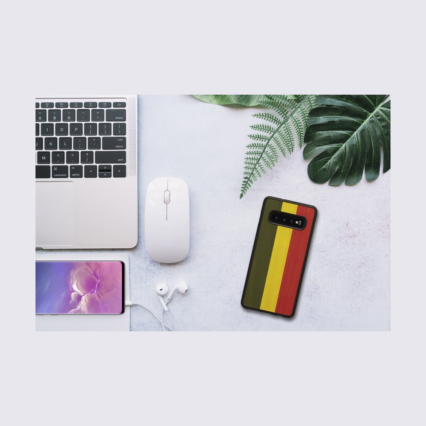Man&Wood SmartPhone case Galaxy S10 reggae black
