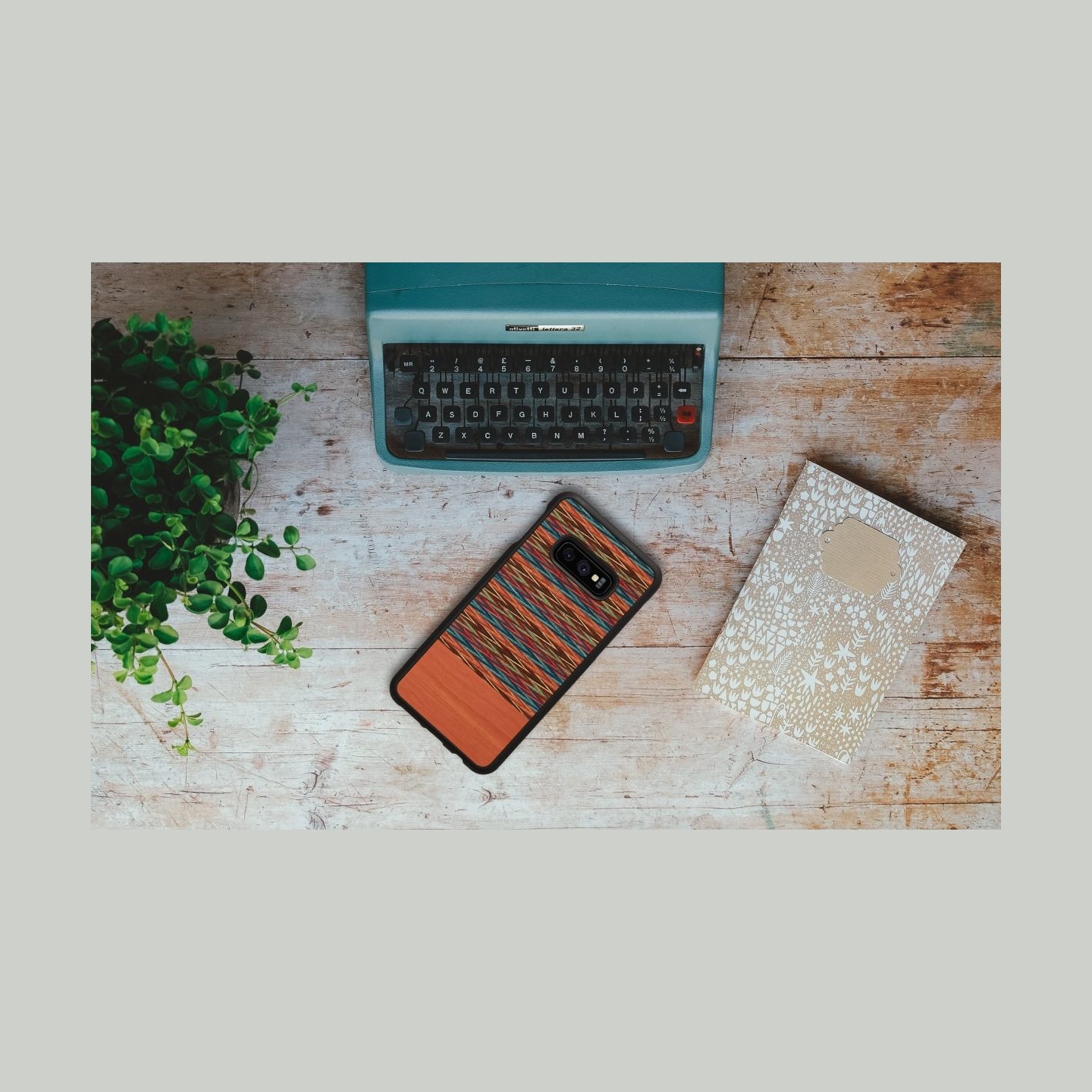 Man&Wood SmartPhone case Galaxy S10e browny check black