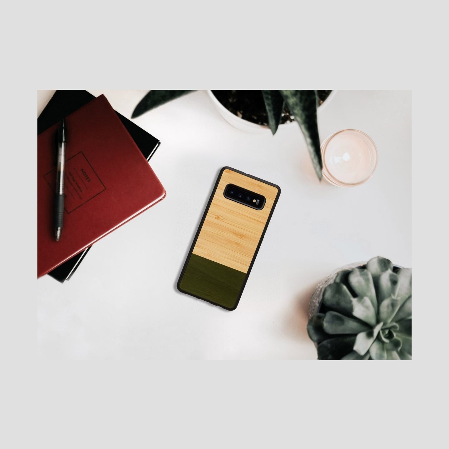 Man&Wood SmartPhone case Galaxy S10 Plus bamboo forest black