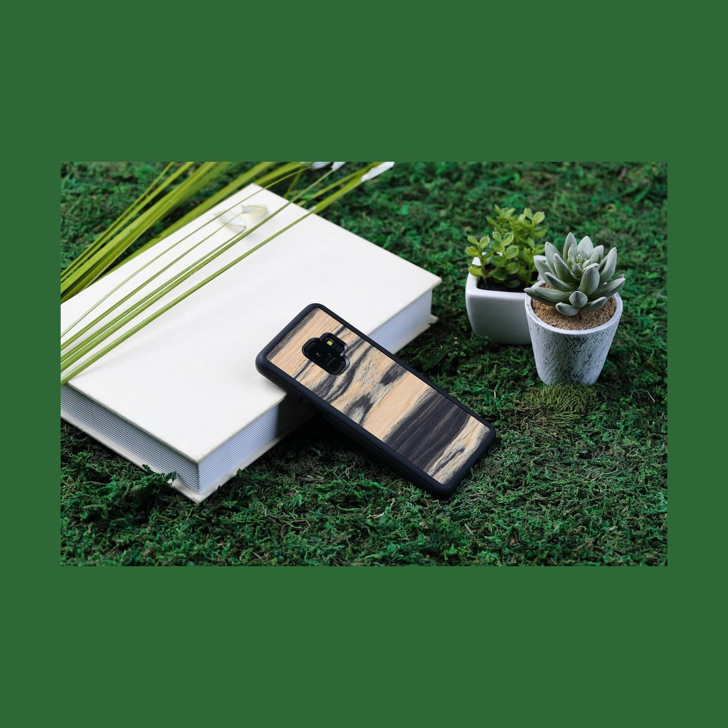 Man&Wood SmartPhone case Galaxy S9 white ebony black