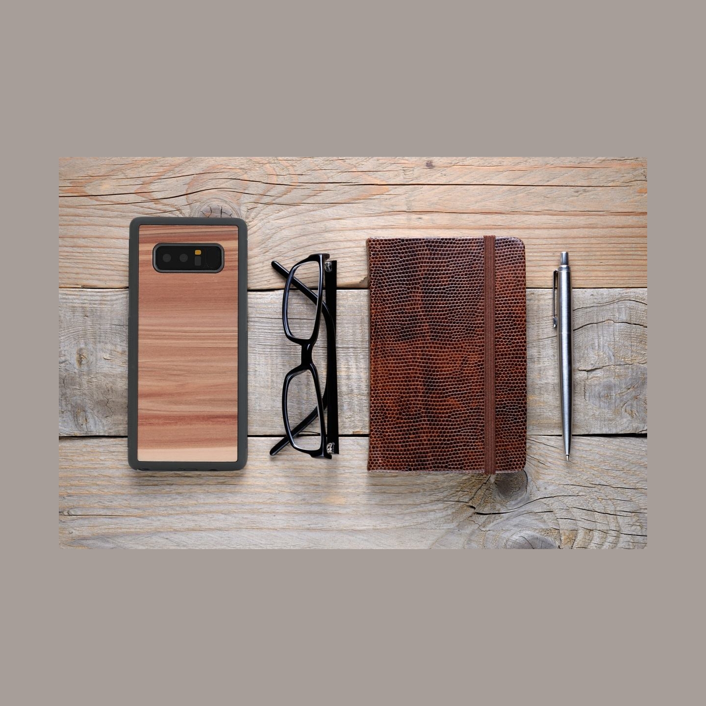 Man&Wood SmartPhone case Galaxy Note 8 cappuccino black