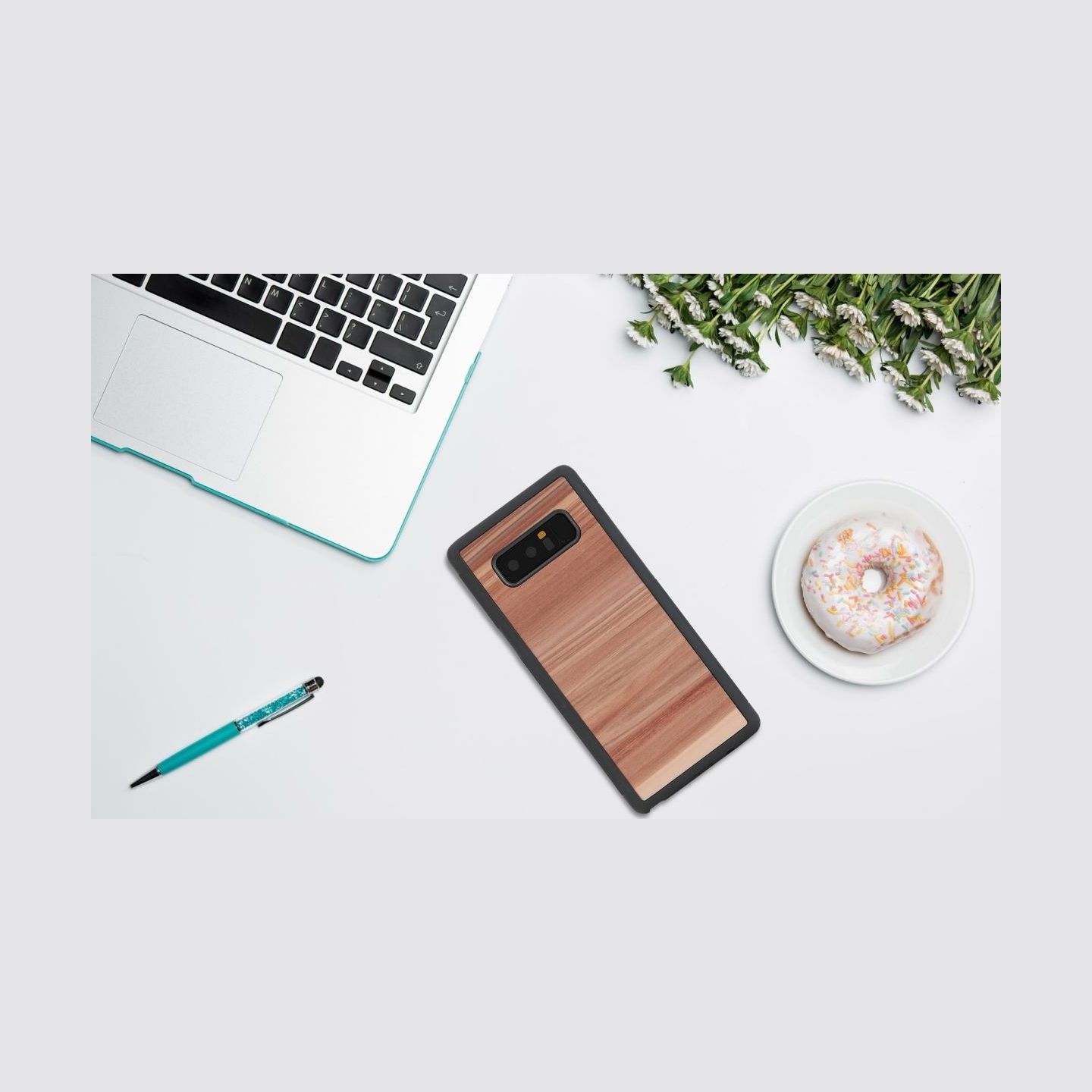 Man&Wood SmartPhone case Galaxy Note 8 cappuccino black