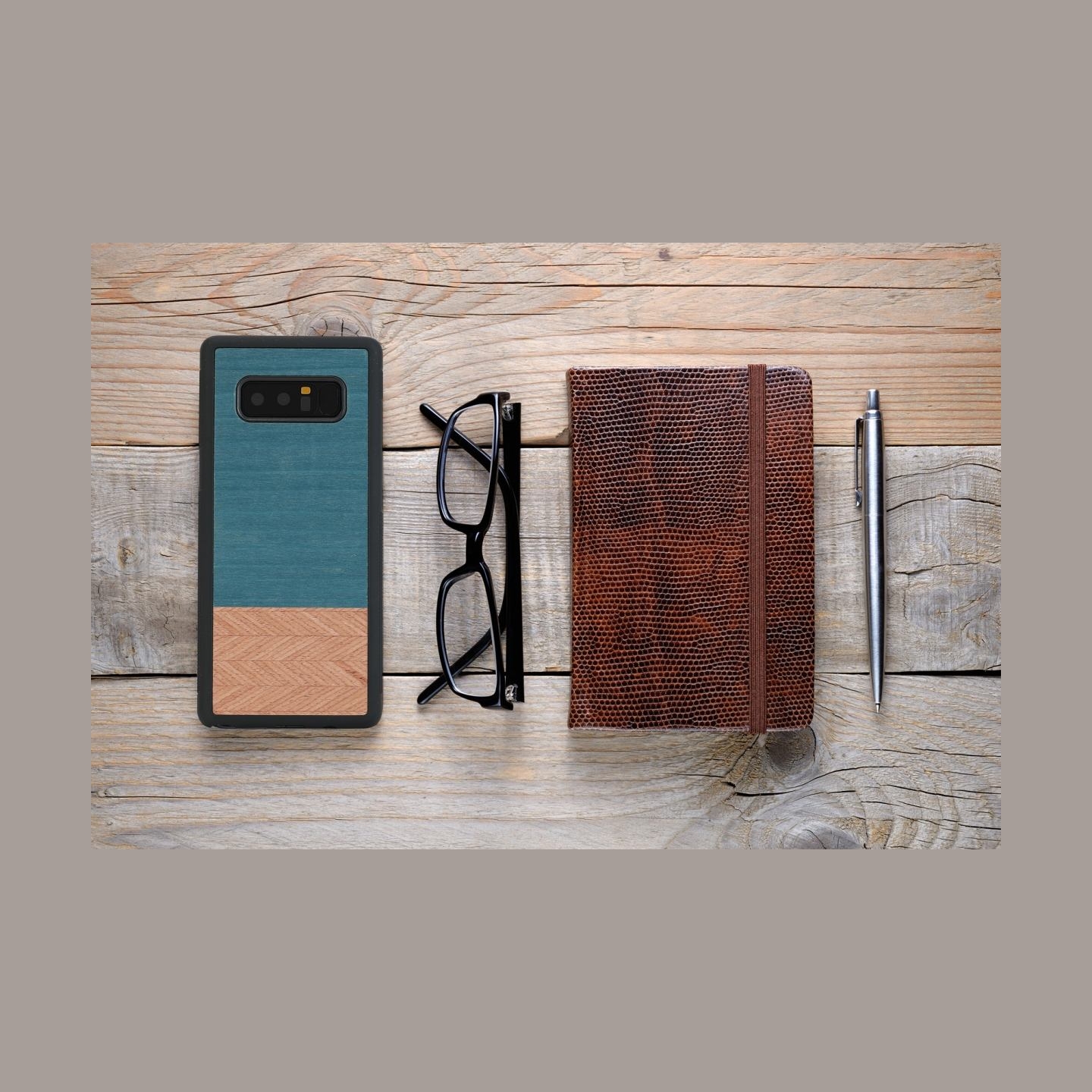 Man&Wood SmartPhone case Galaxy Note 8 denim black