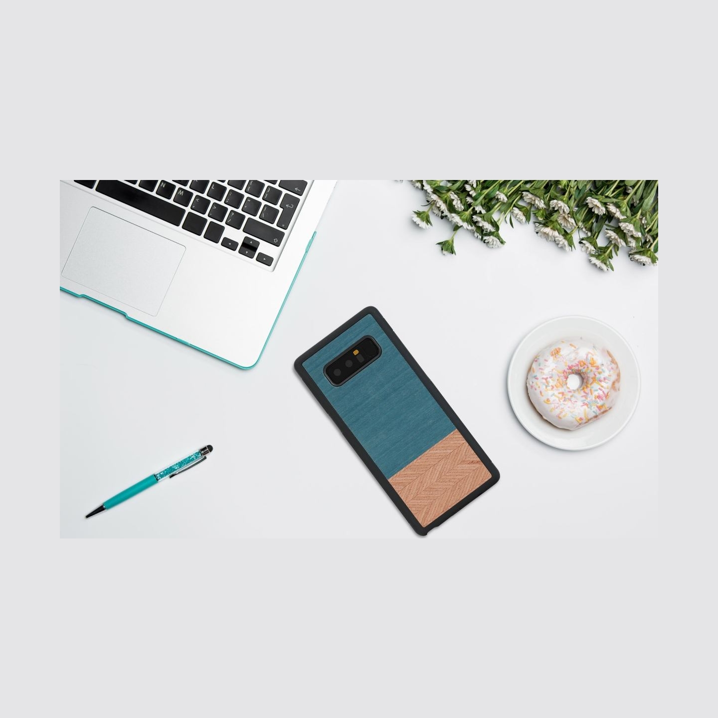 Man&Wood SmartPhone case Galaxy Note 8 denim black