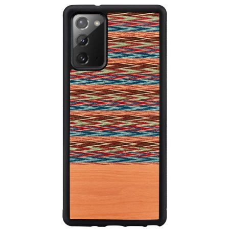 Man&Wood case for Galaxy Note 20 browny check black
