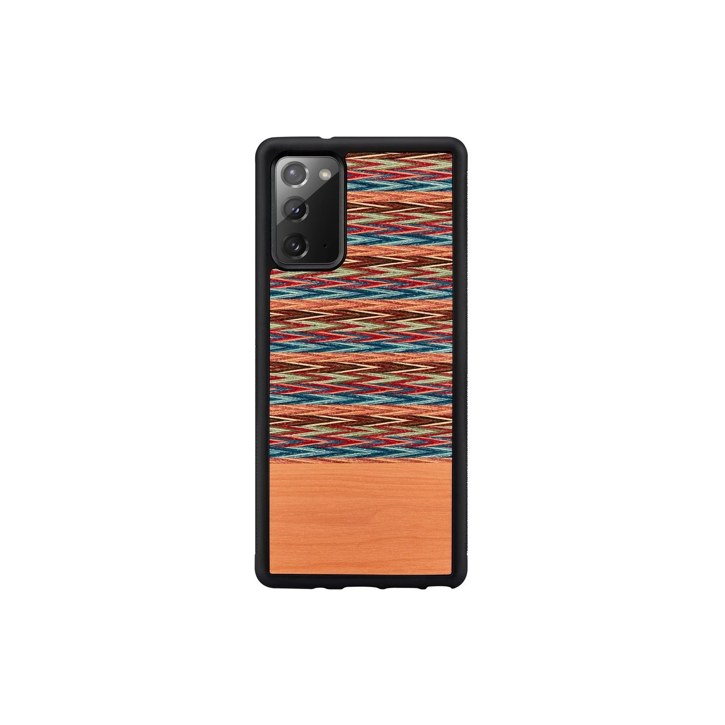 Man&Wood case for Galaxy Note 20 browny check black