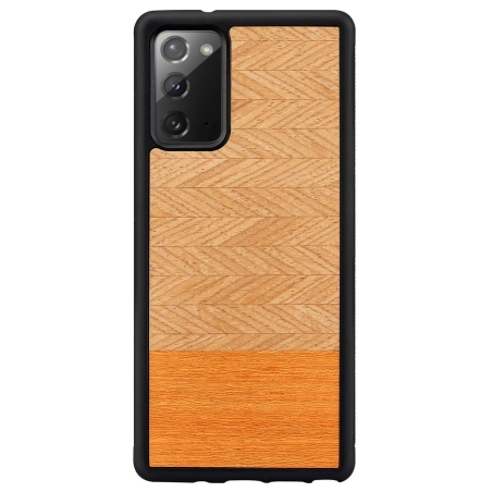 Man&Wood case for Galaxy Note 20 herringbone arancia black