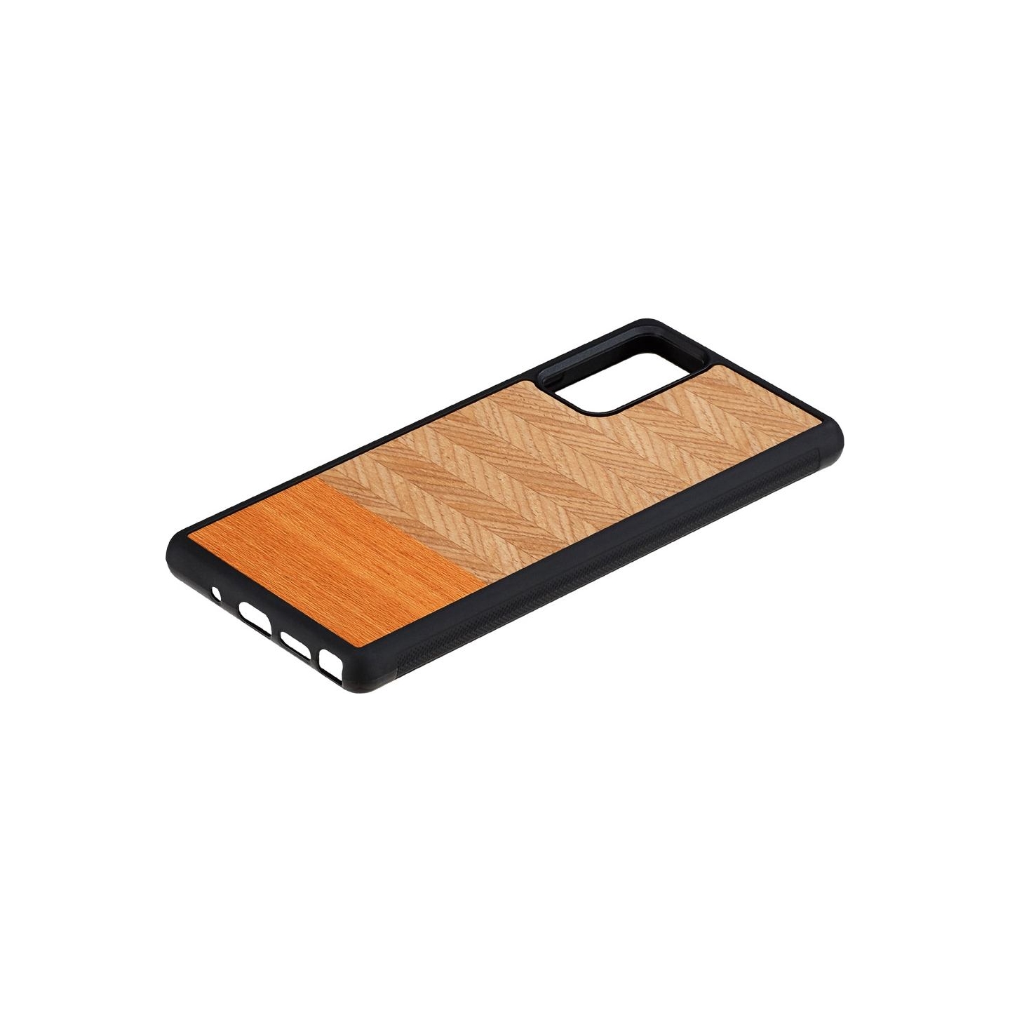 Man&Wood case for Galaxy Note 20 herringbone arancia black