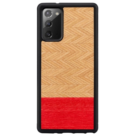 Man&Wood case for Galaxy Note 20 herringbone azalea black