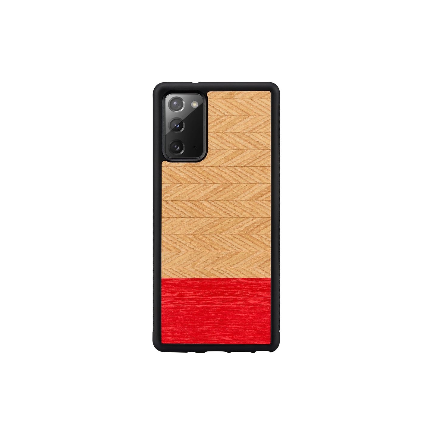 Man&Wood case for Galaxy Note 20 herringbone azalea black