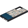 Man&Wood case for Galaxy Note 20 blue flower black