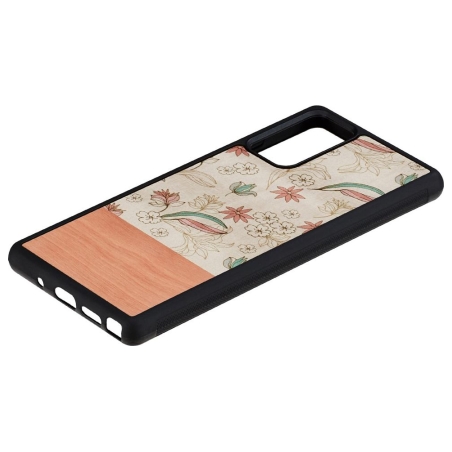Man&Wood case for Galaxy Note 20 pink flower black