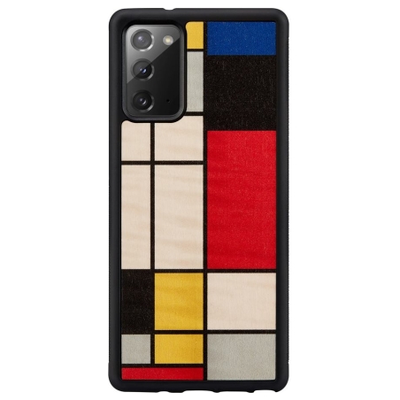 Man&Wood case for Galaxy Note 20 mondrian wood black