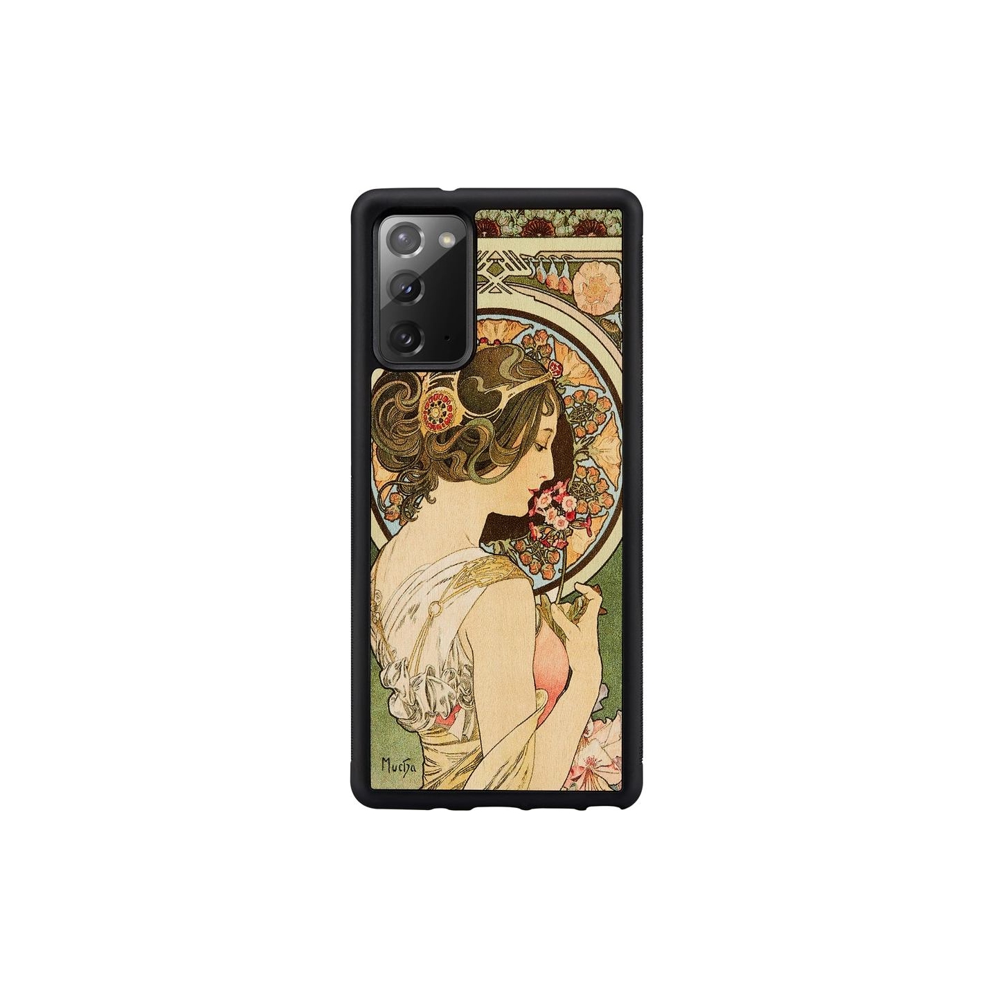 Man&Wood case for Galaxy Note 20 primrose black