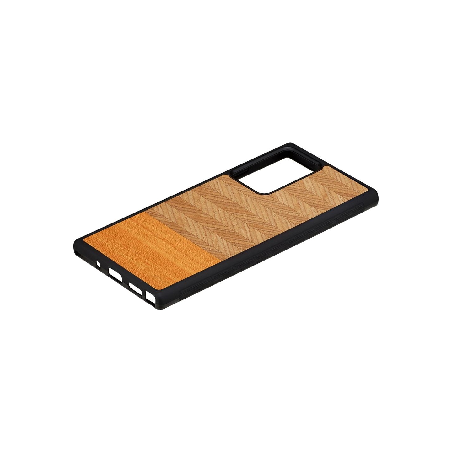 Man&Wood case for Galaxy Note 20 Ultra herringbone arancia black