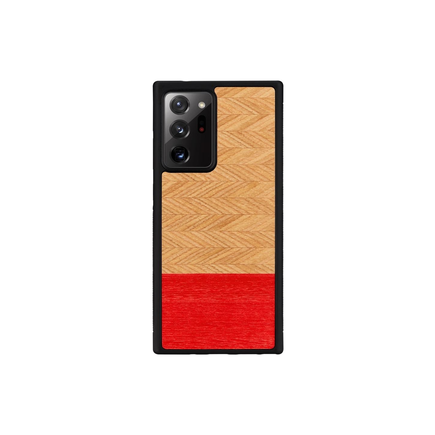 Man&Wood case for Galaxy Note 20 Ultra herringbone azalea black