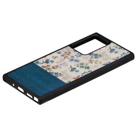 Man&Wood case for Galaxy Note 20 Ultra blue flower black