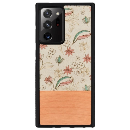 Man&Wood case for Galaxy Note 20 Ultra pink flower black