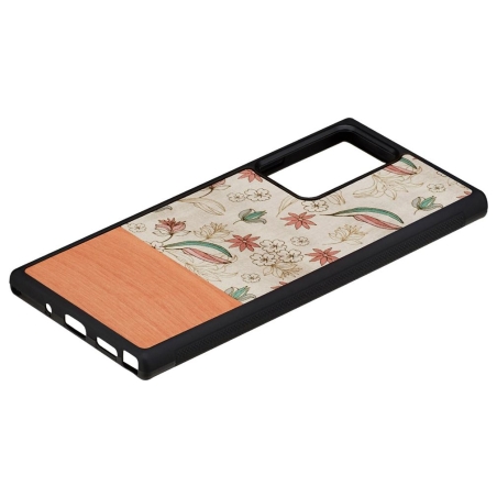 Man&Wood case for Galaxy Note 20 Ultra pink flower black