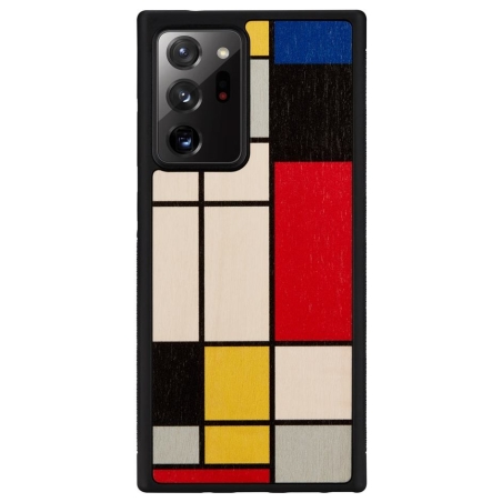 Man&Wood case for Galaxy Note 20 Ultra mondrian wood black