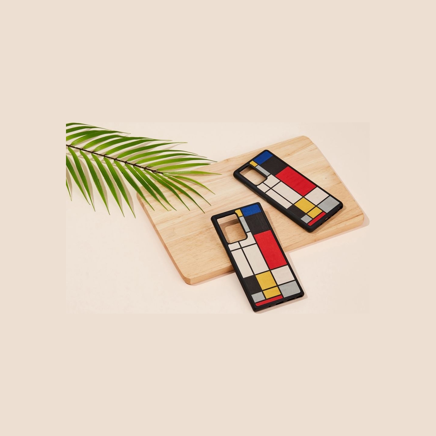 Man&Wood case for Galaxy Note 20 Ultra mondrian wood black