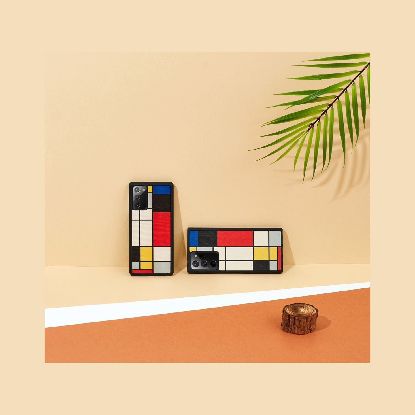 Man&Wood case for Galaxy Note 20 Ultra mondrian wood black