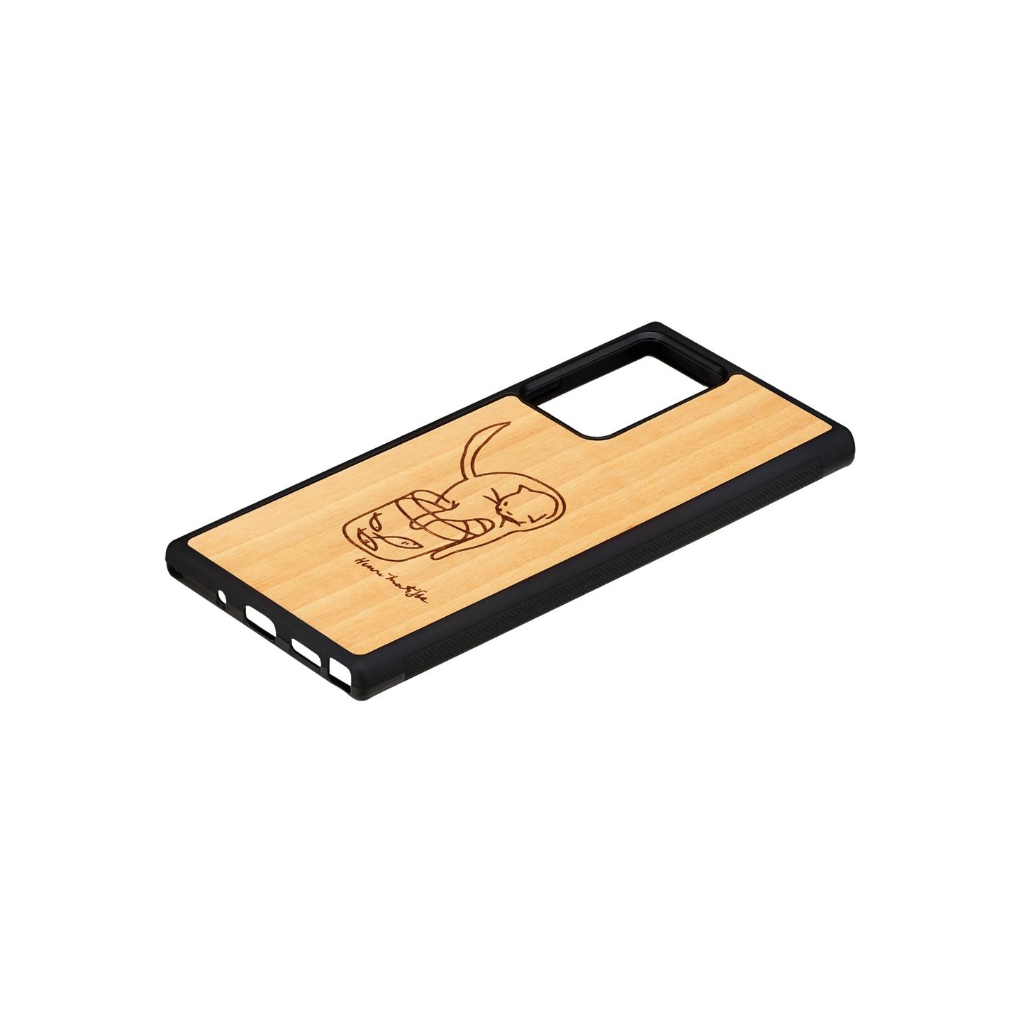 Man&Wood case for Galaxy Note 20 Ultra cat with fish