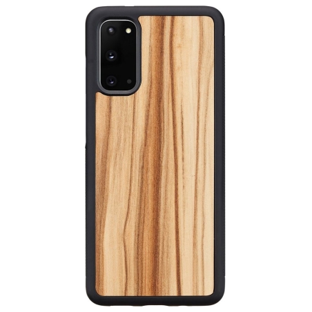 Man&Wood case for Galaxy S20 cappuccino black