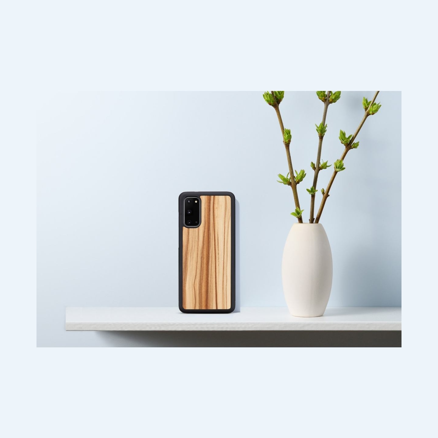 Man&Wood case for Galaxy S20 cappuccino black