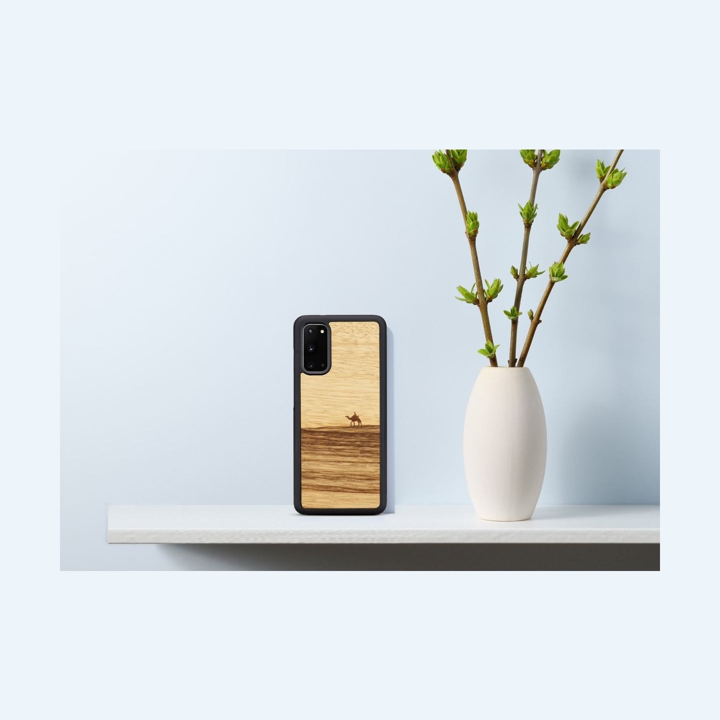 Man&Wood case for Galaxy S20 terra black
